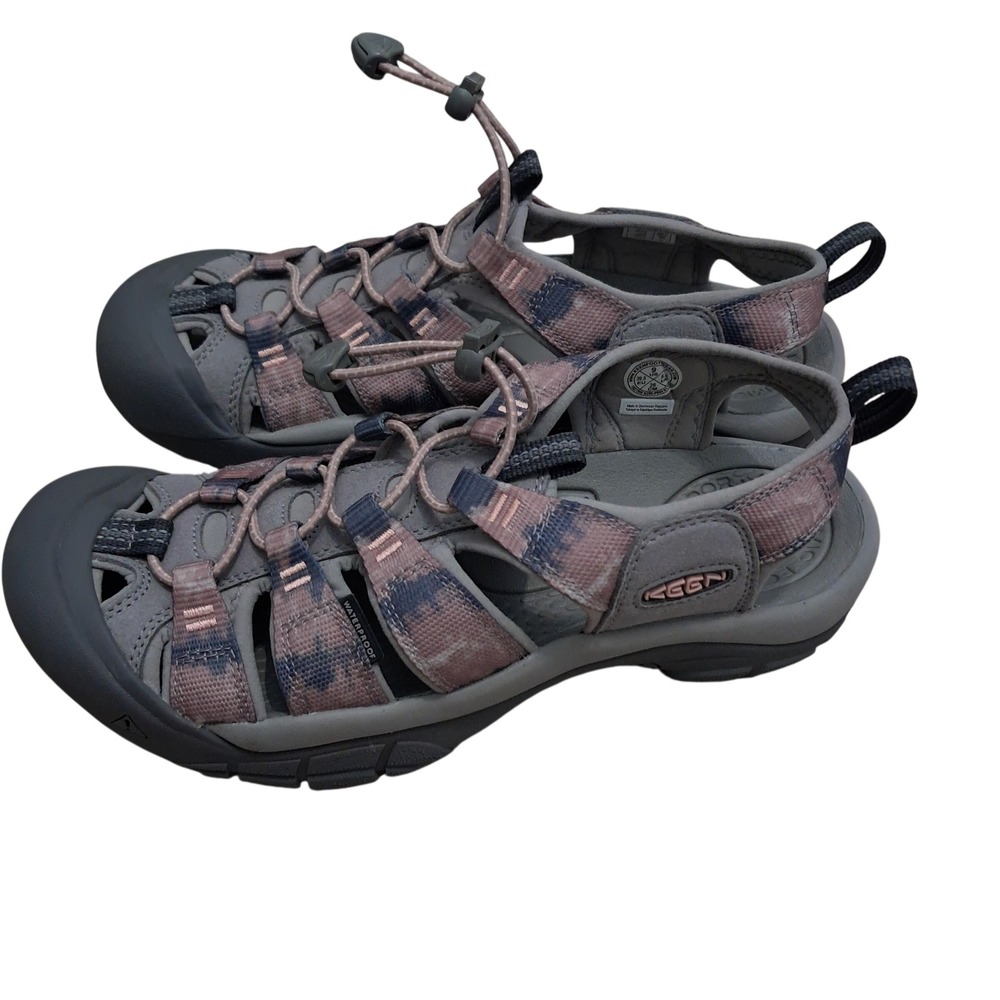 KEEN Sandals Shoes Womens 9 Gray Newport H2 Waterproof Hiking Outdoor Gorpcore